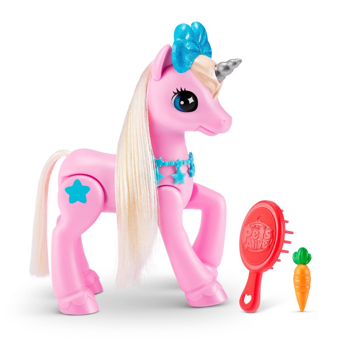 PELUCHE UNICORNIO MAGICO PETS ALIVE CON ESTABLO INTERACTIVO - 1
