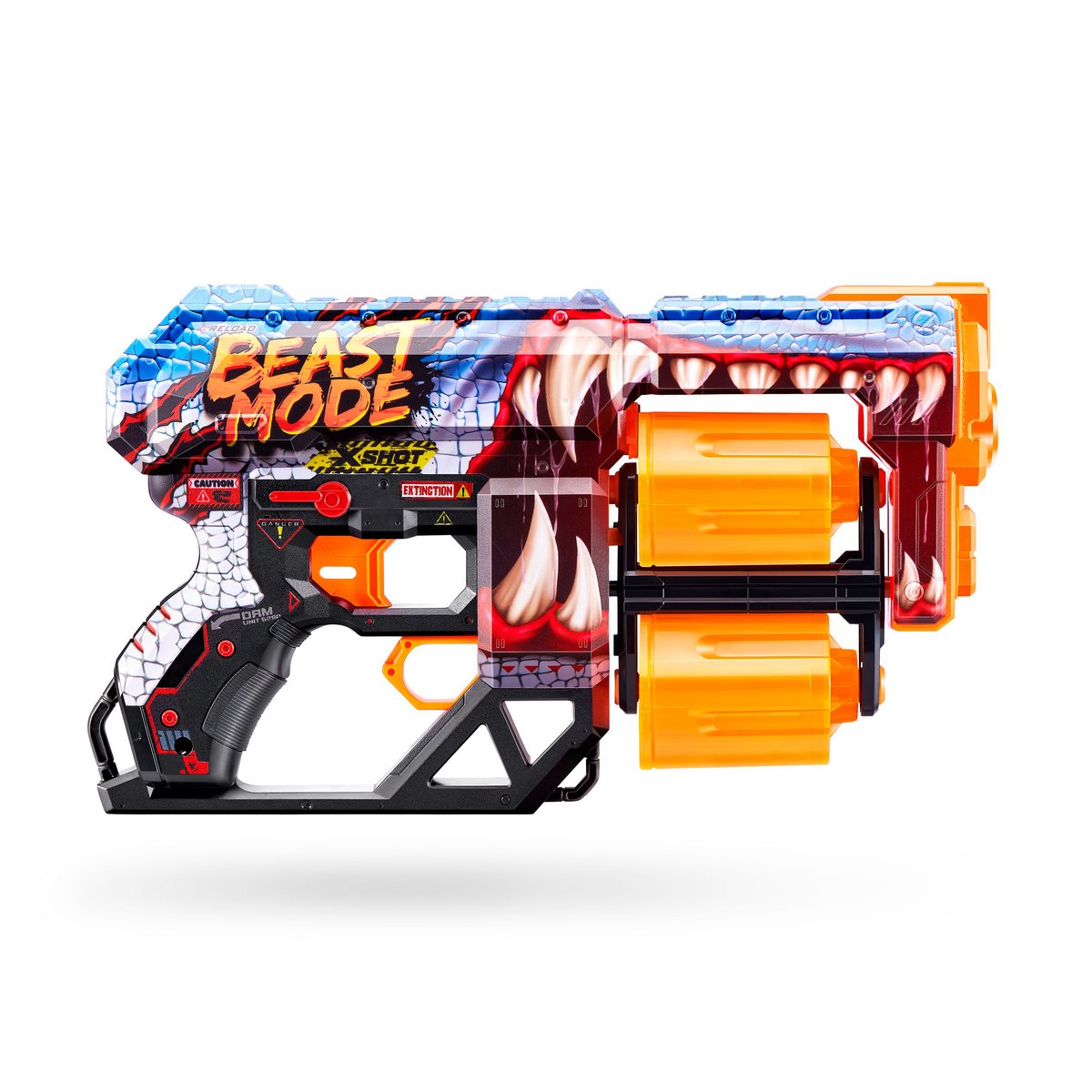 LANZADOR DE DARDOS X SHOT DREAD SKINS CON 12 DARDOS - BEAST - 1