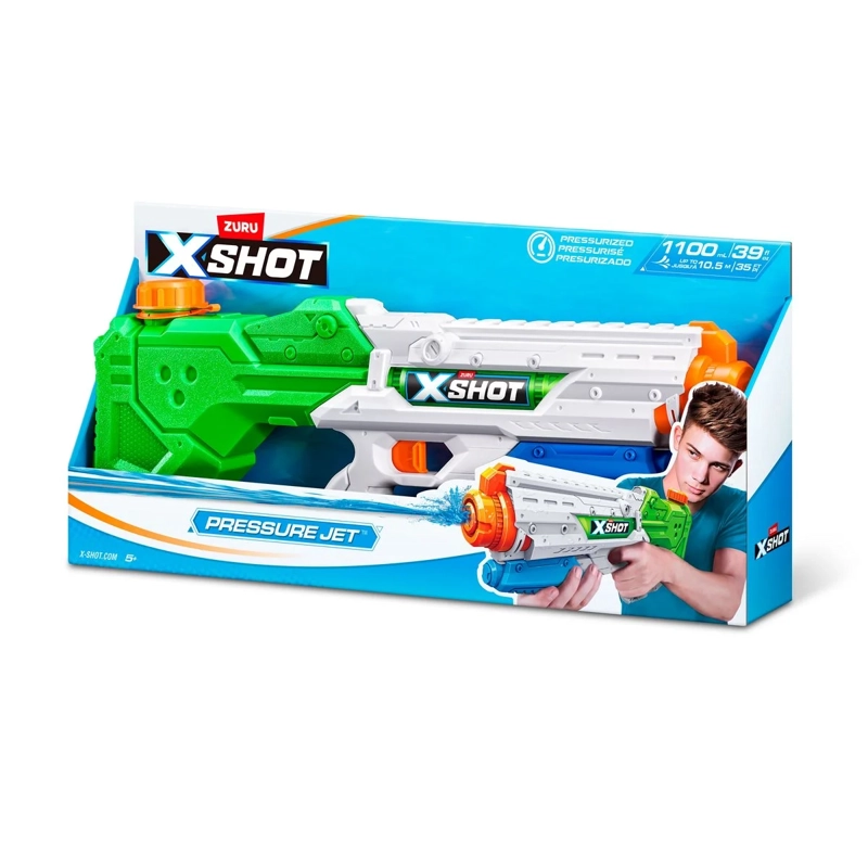 LANZADOR DE DARDOS DE AGUA X SHOT 1100 ML ERGONOMICO - 3