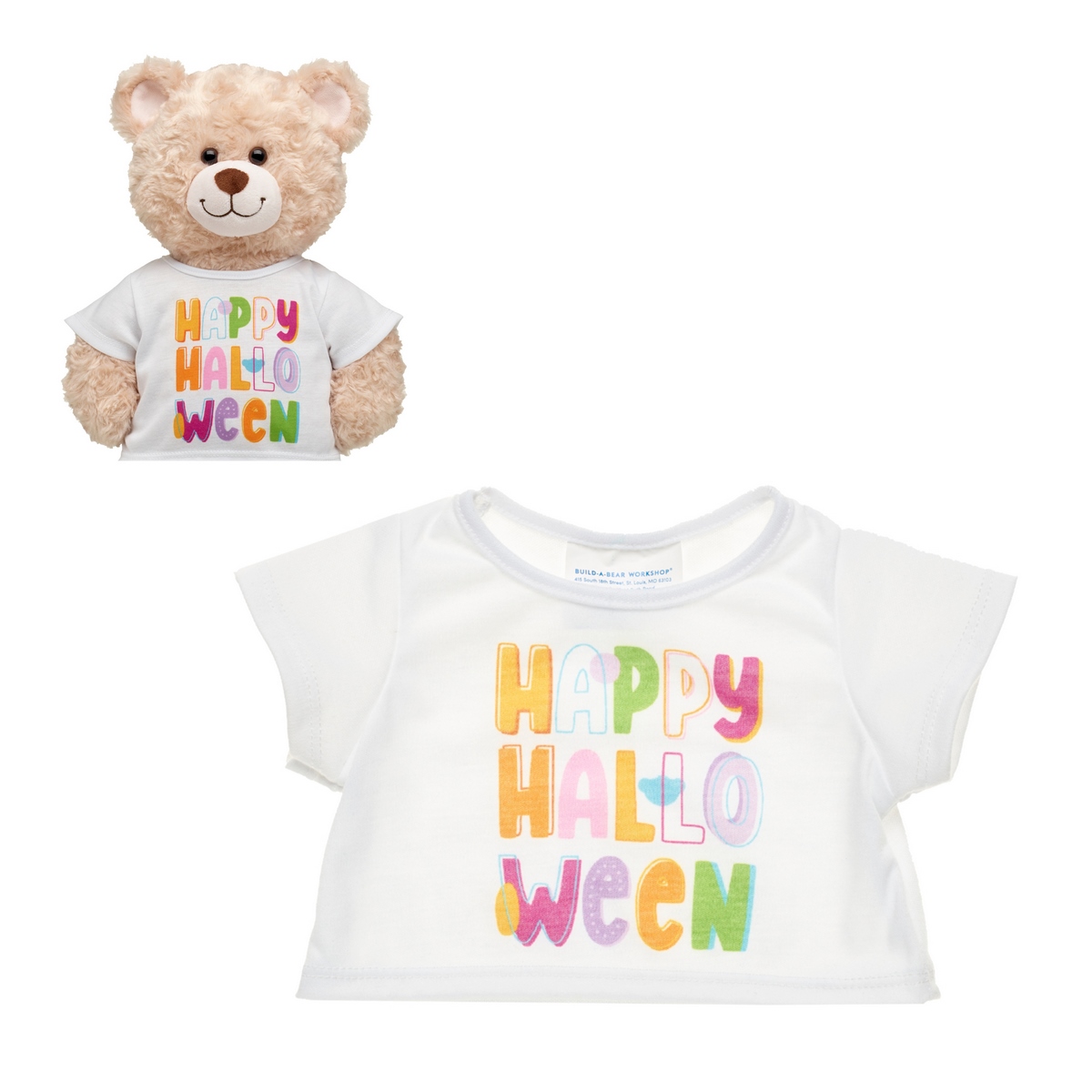 POLERA BUILD A BEAR HAPPY HALLOWEEN PELUCHE FESTIVO - 1