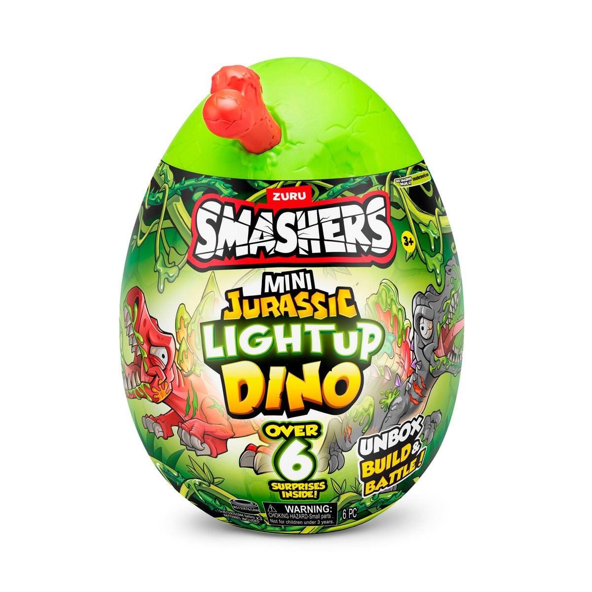 FIGURA SMASHERS MINI HUEVO JURASSIC CON LUCES - 3