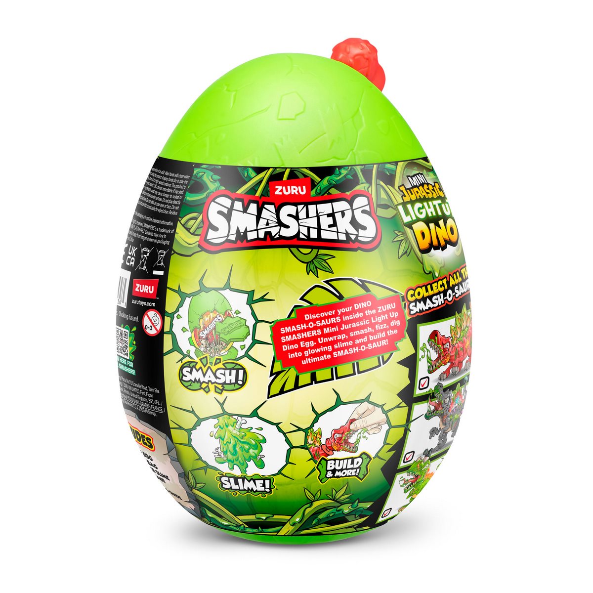 FIGURA SMASHERS MINI HUEVO JURASSIC CON LUCES - 4