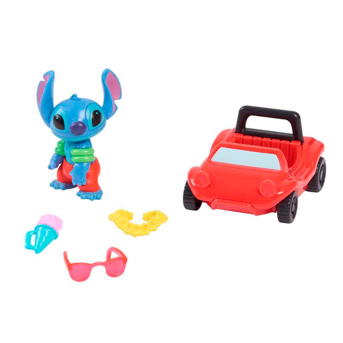 FIGURA STITCH PLAYSET SURF Y TOMAR SOL CON ACCESORIOS - 1