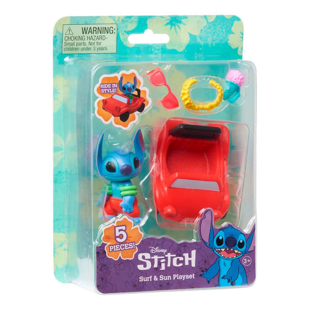 FIGURA STITCH PLAYSET SURF Y TOMAR SOL CON ACCESORIOS - 2