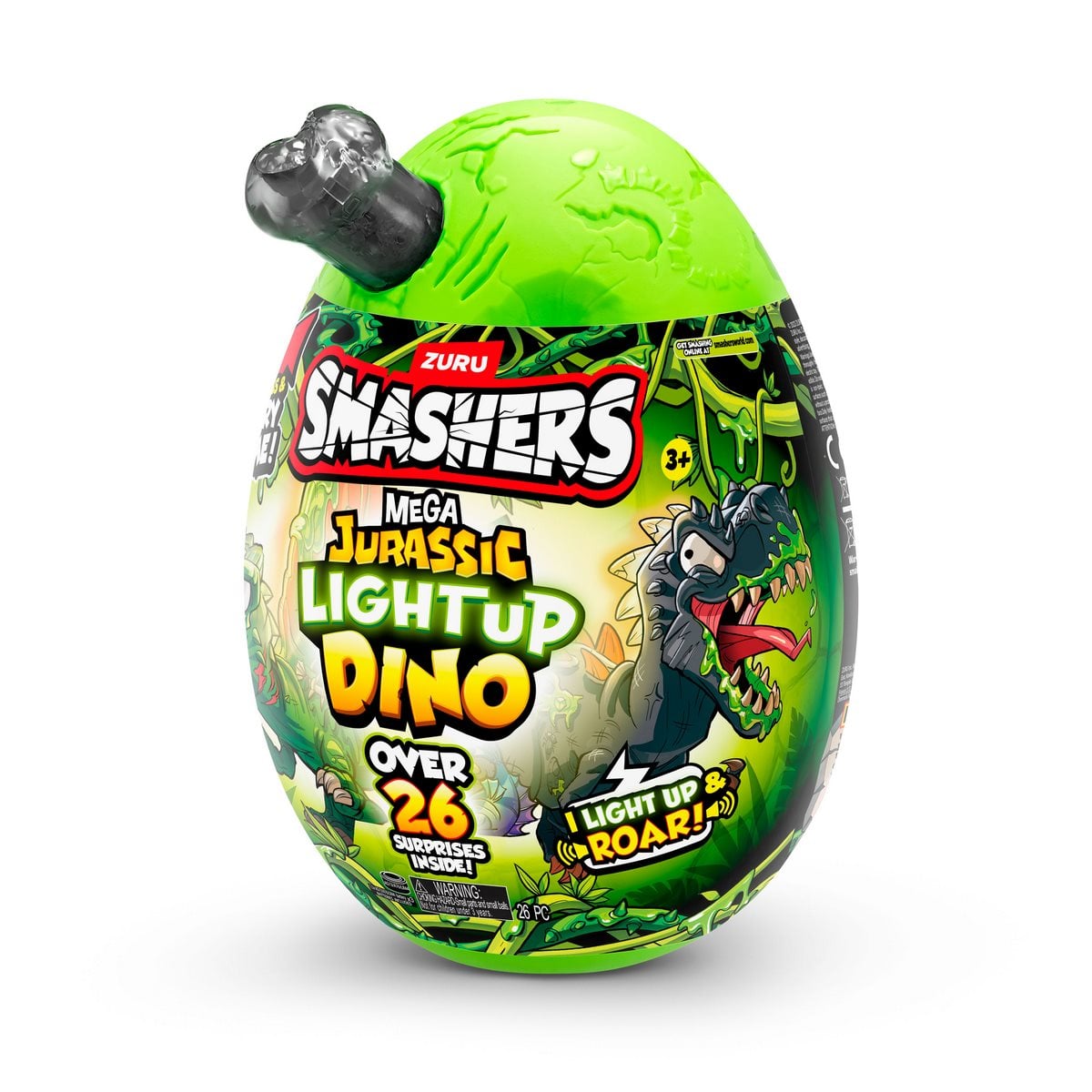 FIGURAS SMASHERS MEGA HUEVO COLECCION DINOSAURIOS LUMINOSOS - 3