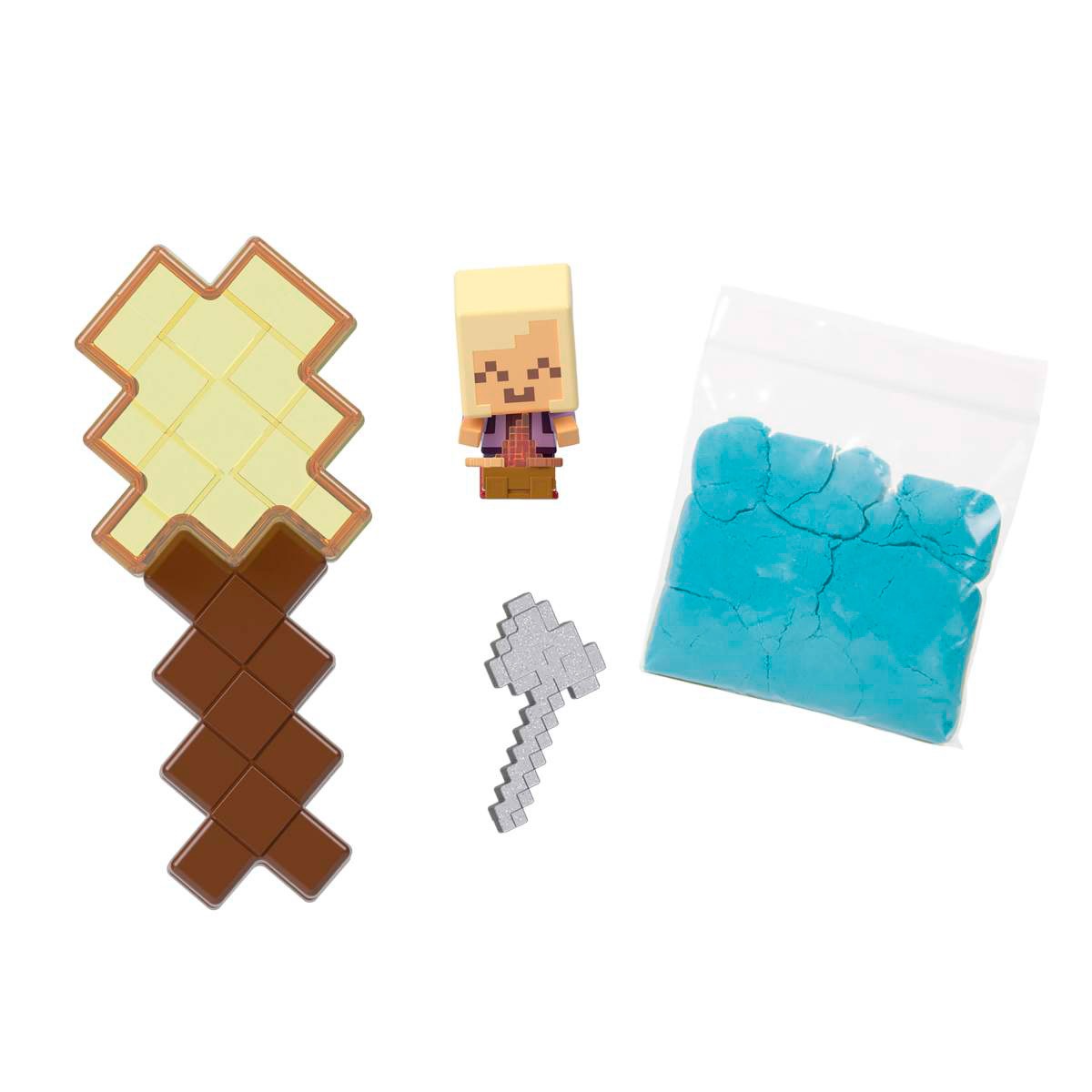 FIGURA DE ACCION MINECRAFT MINI MODE MINING - AMARILLO - 2