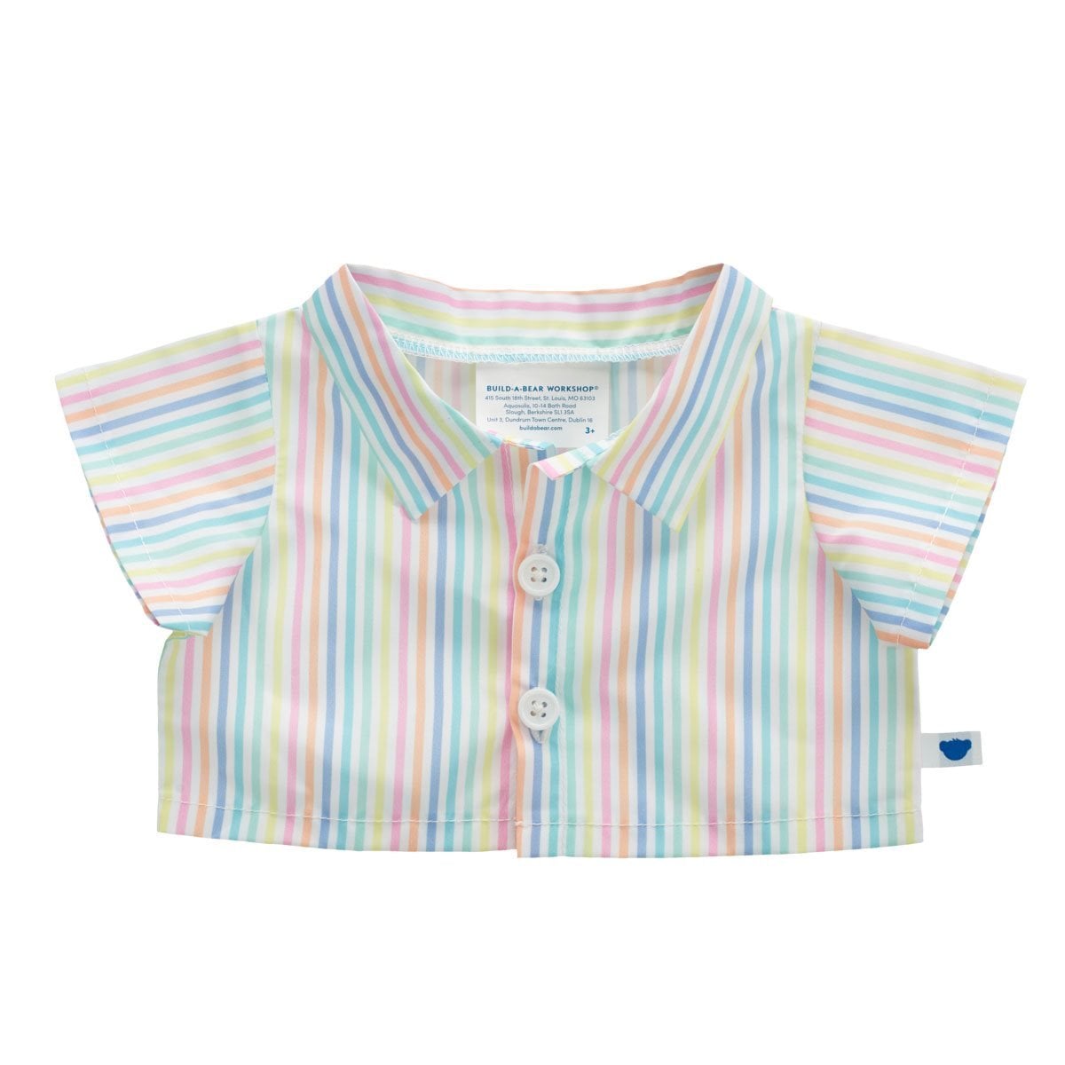 CAMISA BUILD A BEAR LINEAS PASTEL CLASICA PARA PELUCHE - 2