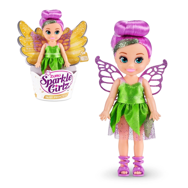 MUÑECA 12 CMS HADA SPARKLE GIRLZ DE ZURU - MORADA - 1