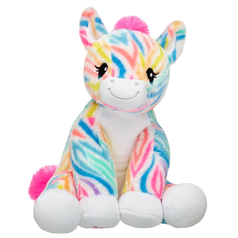 PELUCHE BUILD A BEAR CEBRA ARCOIRIS PERSONALIZADA - 1