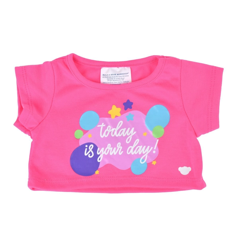 POLERA ROSA BUILD A BEAR MENSAJE TODAY IS YOUR DAY - 1