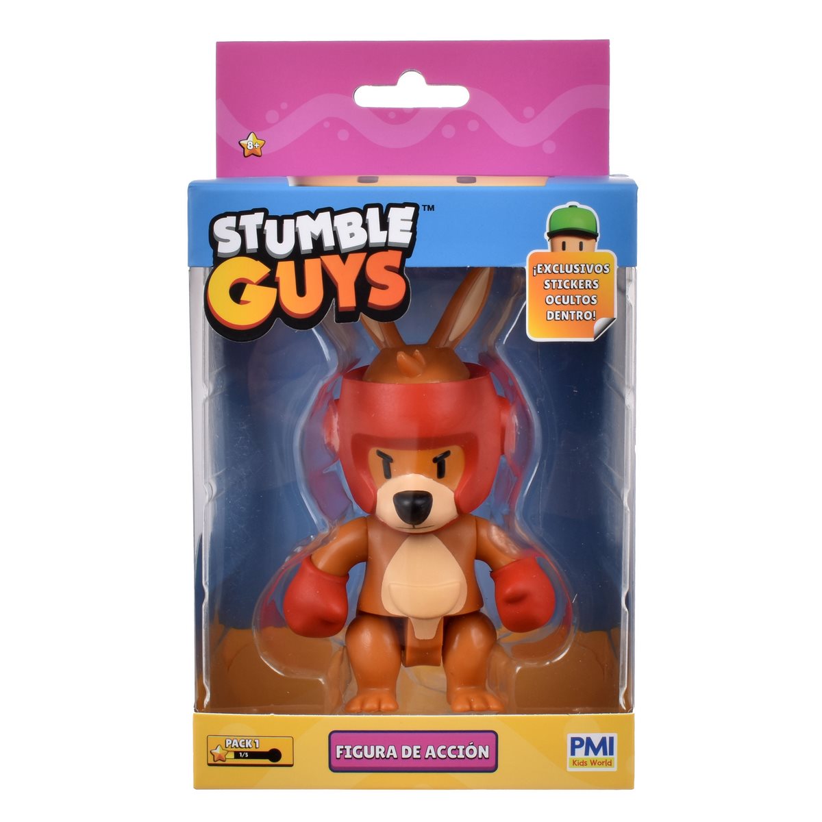 FIGURA STUMBLE GUYS 12 CM CON ACCESORIOS - BOXING ROO - 5