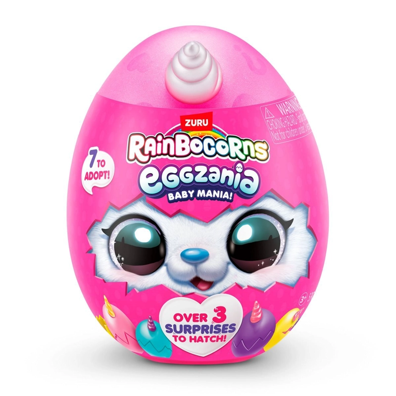 PELUCHE MINI HUEVO RAINBOCORNS COLECCION EGGZANIA SORPRESA - 1