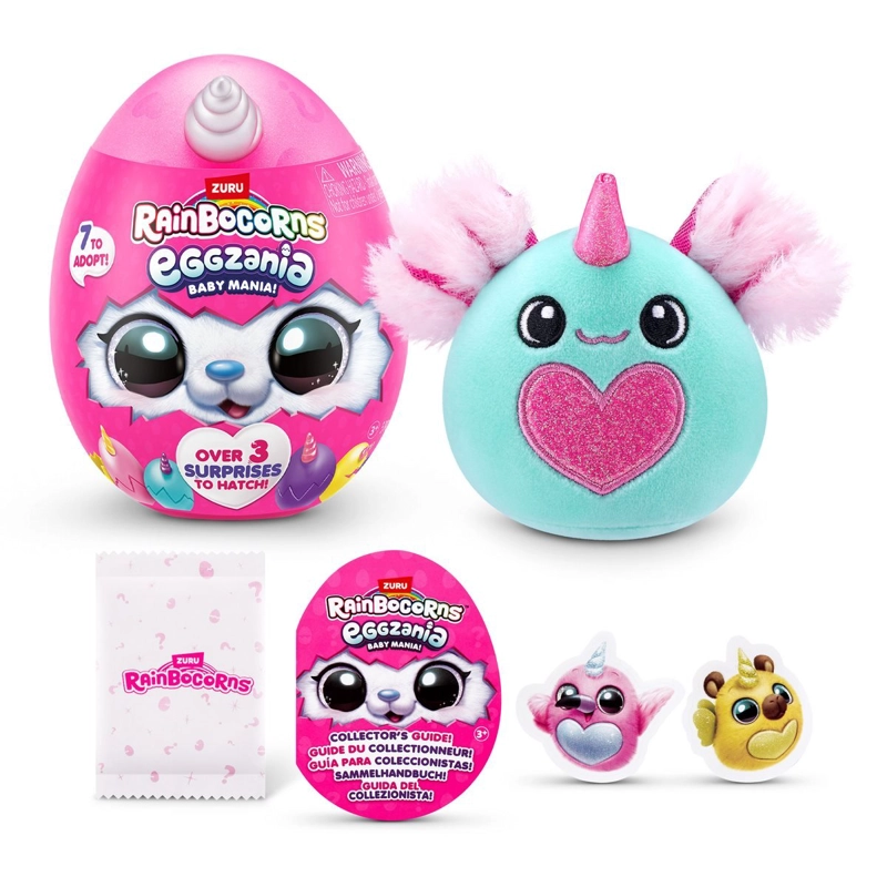 PELUCHE MINI HUEVO RAINBOCORNS COLECCION EGGZANIA SORPRESA - 3