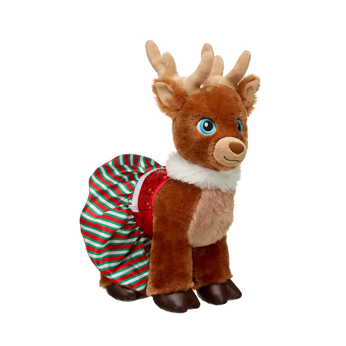 VESTIDO BUILD A BEAR COLECCION MERRY MISION VERDE ROJO - 2