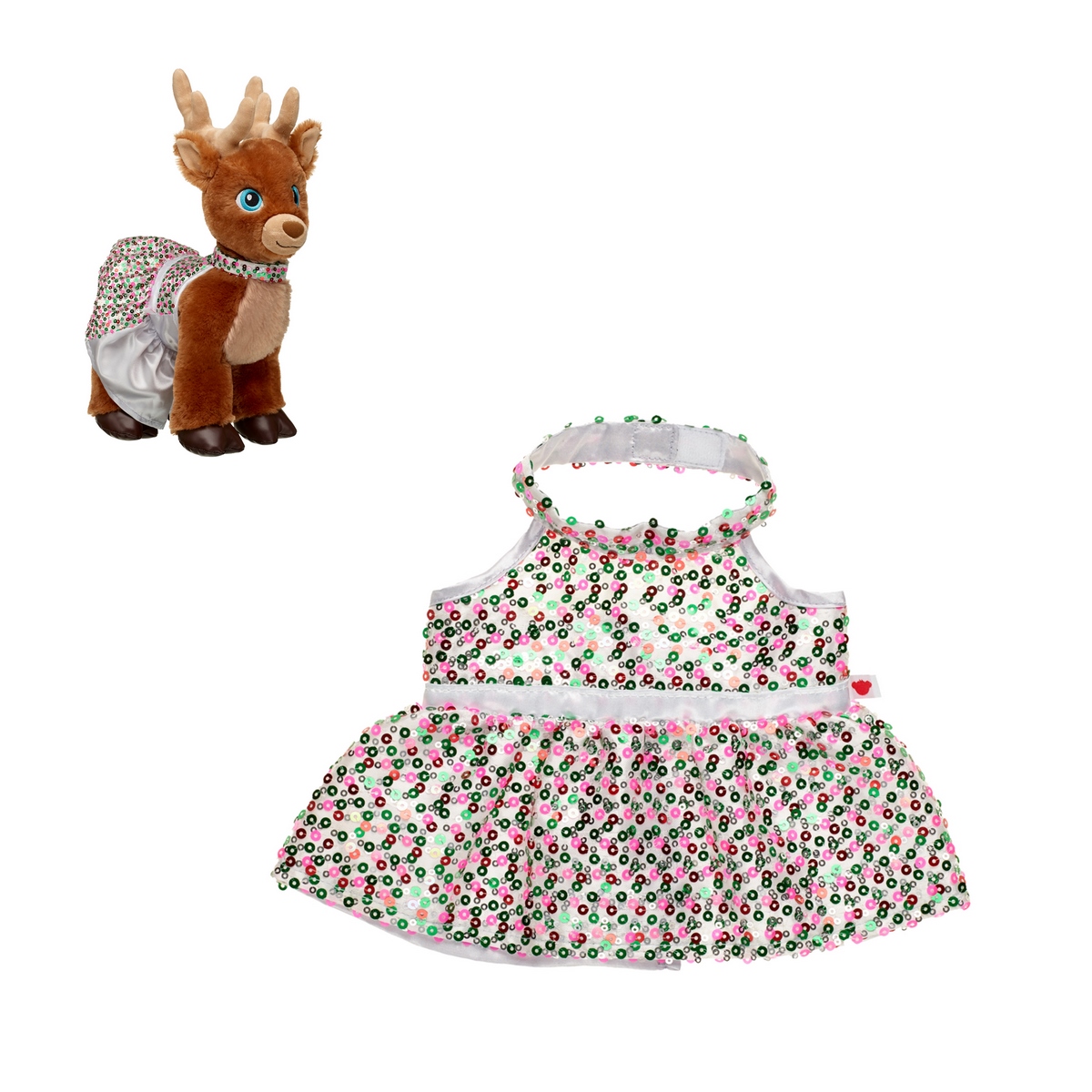 PELUCHE BUILD A BEAR EDICION MERRY MISSION LENTEJUELAS