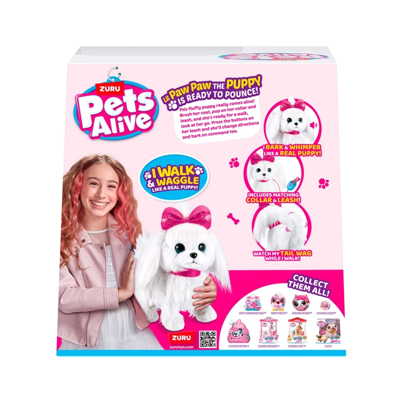 PERRO CAMINADOR PETS ALIVE LIL’ PAW PAW PELUCHE REALISTA - 4