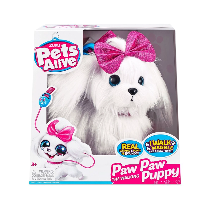 PERRO CAMINADOR PETS ALIVE LIL’ PAW PAW PELUCHE REALISTA - 5