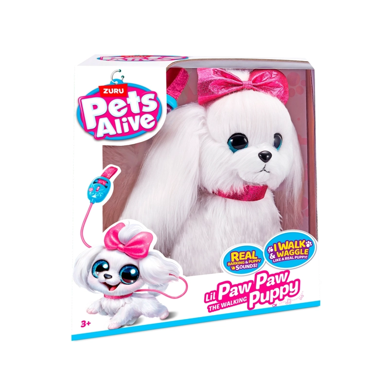 PERRO CAMINADOR PETS ALIVE LIL’ PAW PAW PELUCHE REALISTA - 6