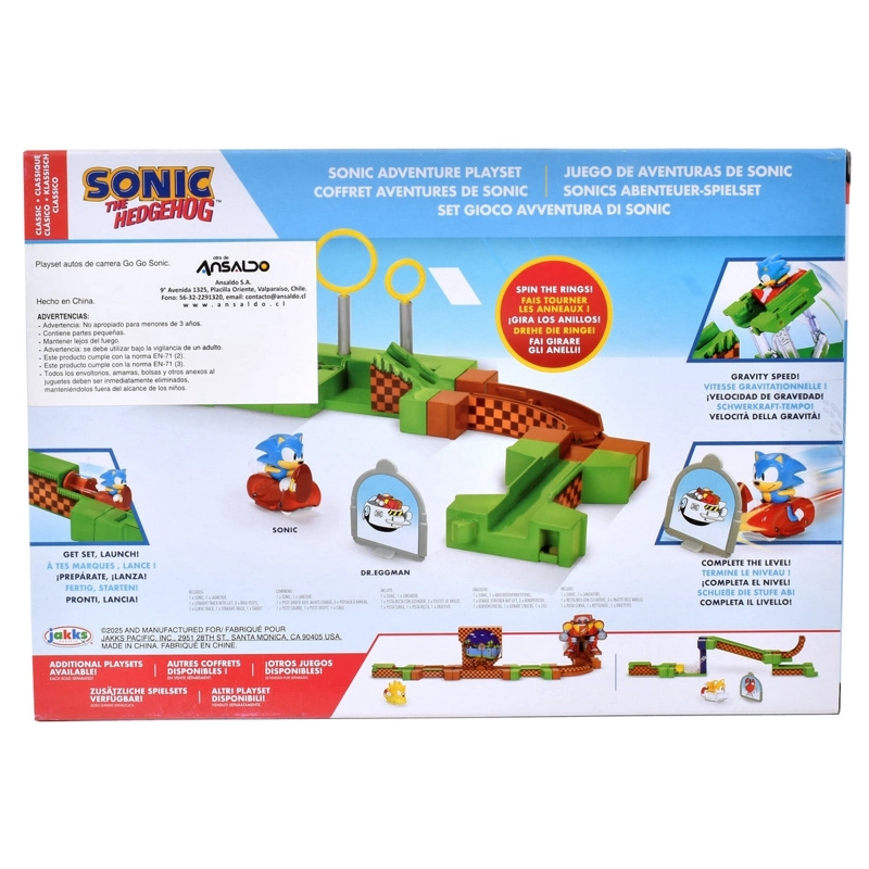 PLAYSET AUTOS DE CARRERA GO GO SONIC -SONIC - 7