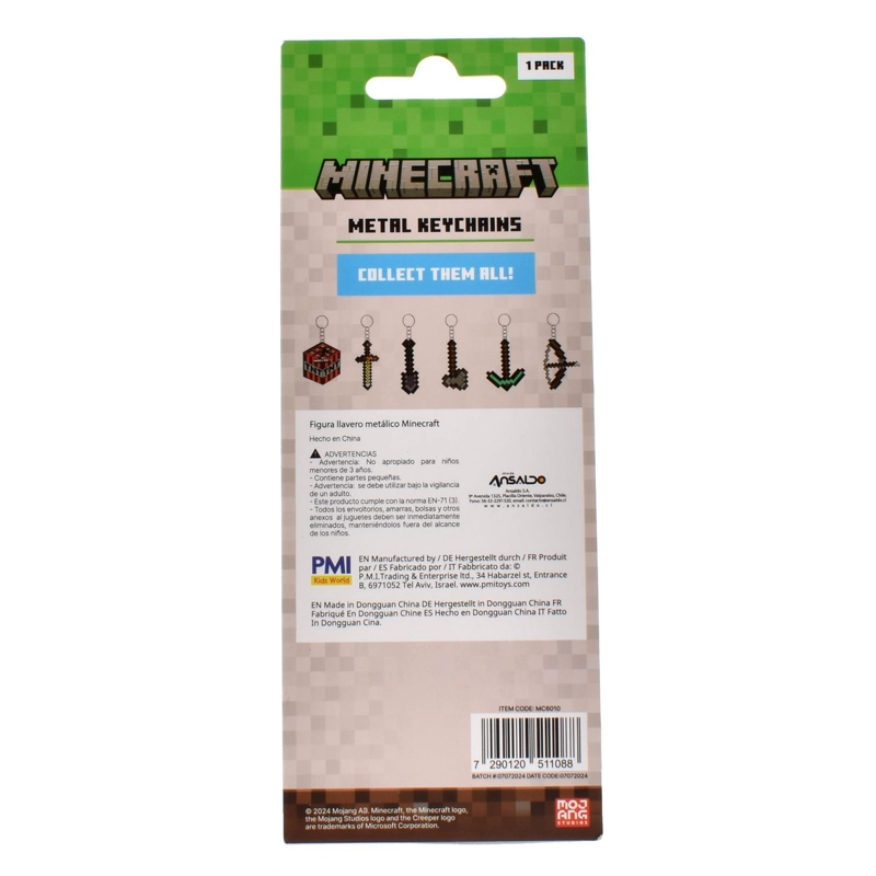 LLAVERO METALICO MINECRAFT COLECCION FIGURAS - ARCO - 4