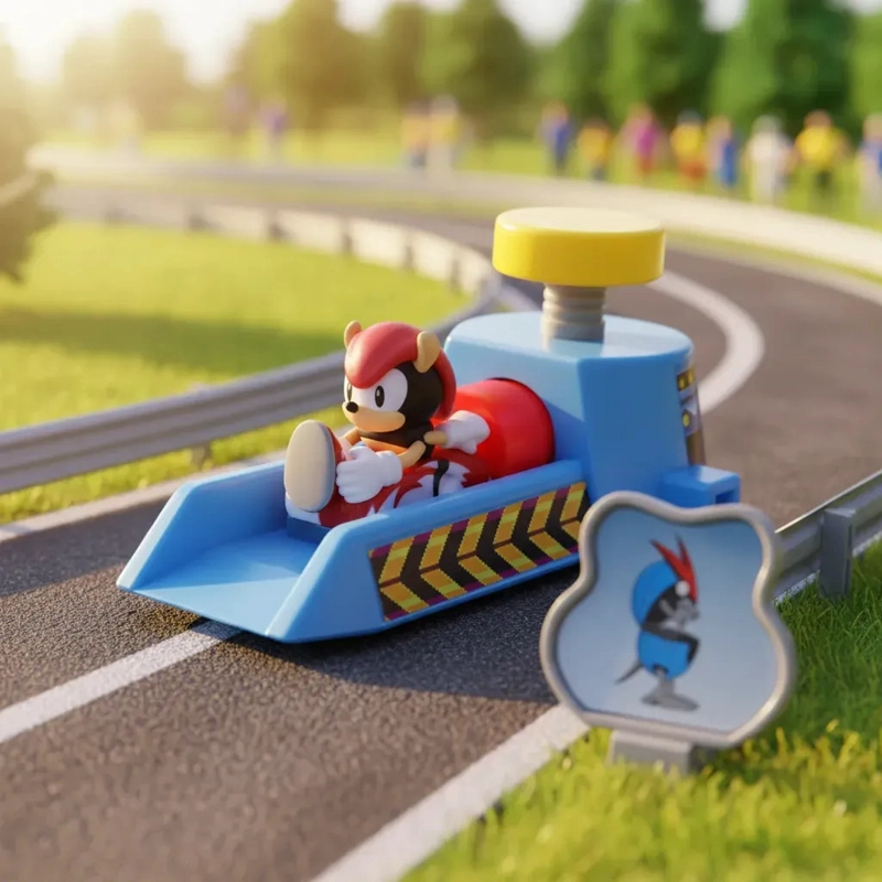 AUTO DE CARRERA SONIC COLECCION GO GO RACERS - MIGHTY - 1