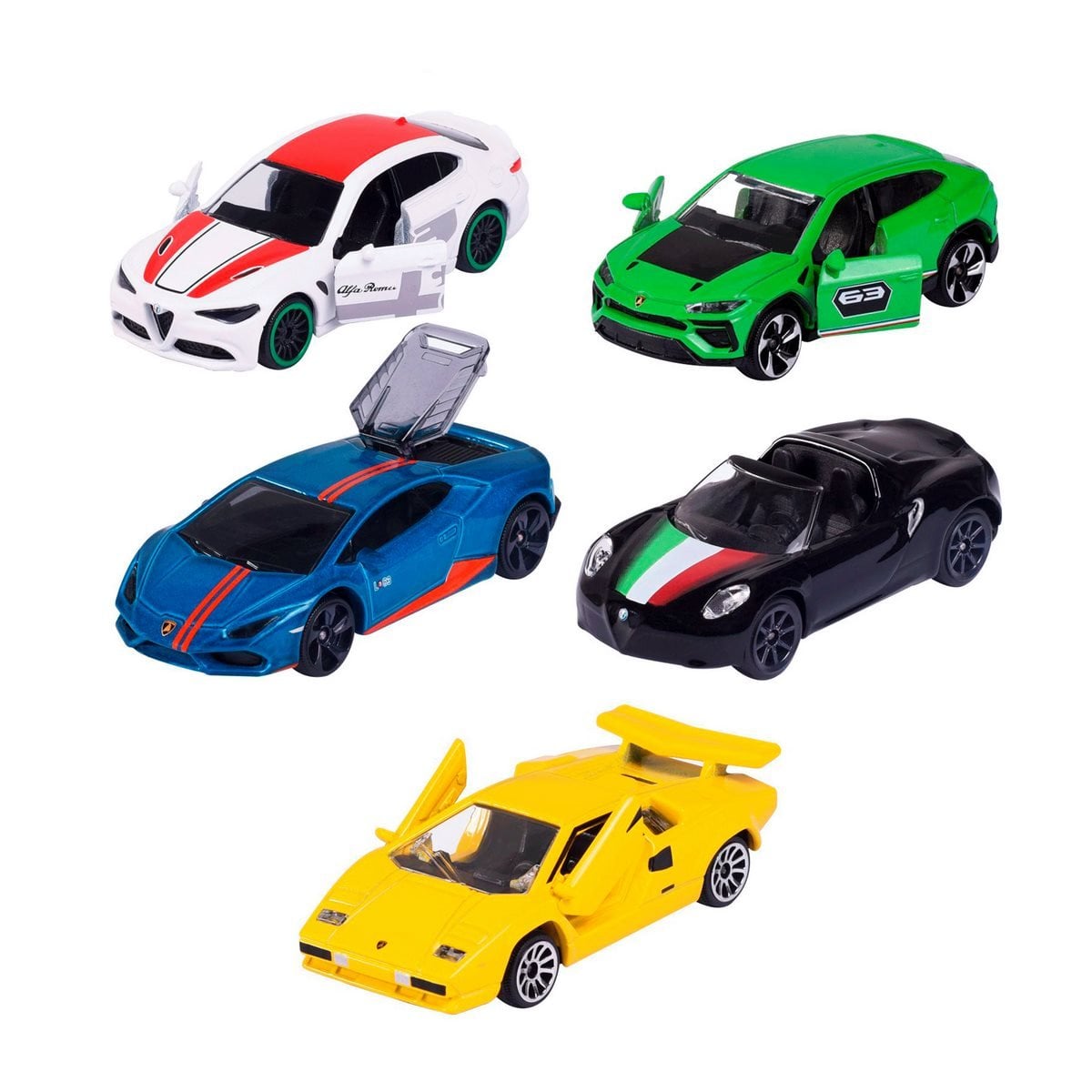 PISTAS Y PLAYSETS MAJORETTE SET 5 PIEZAS AUTOS - 1