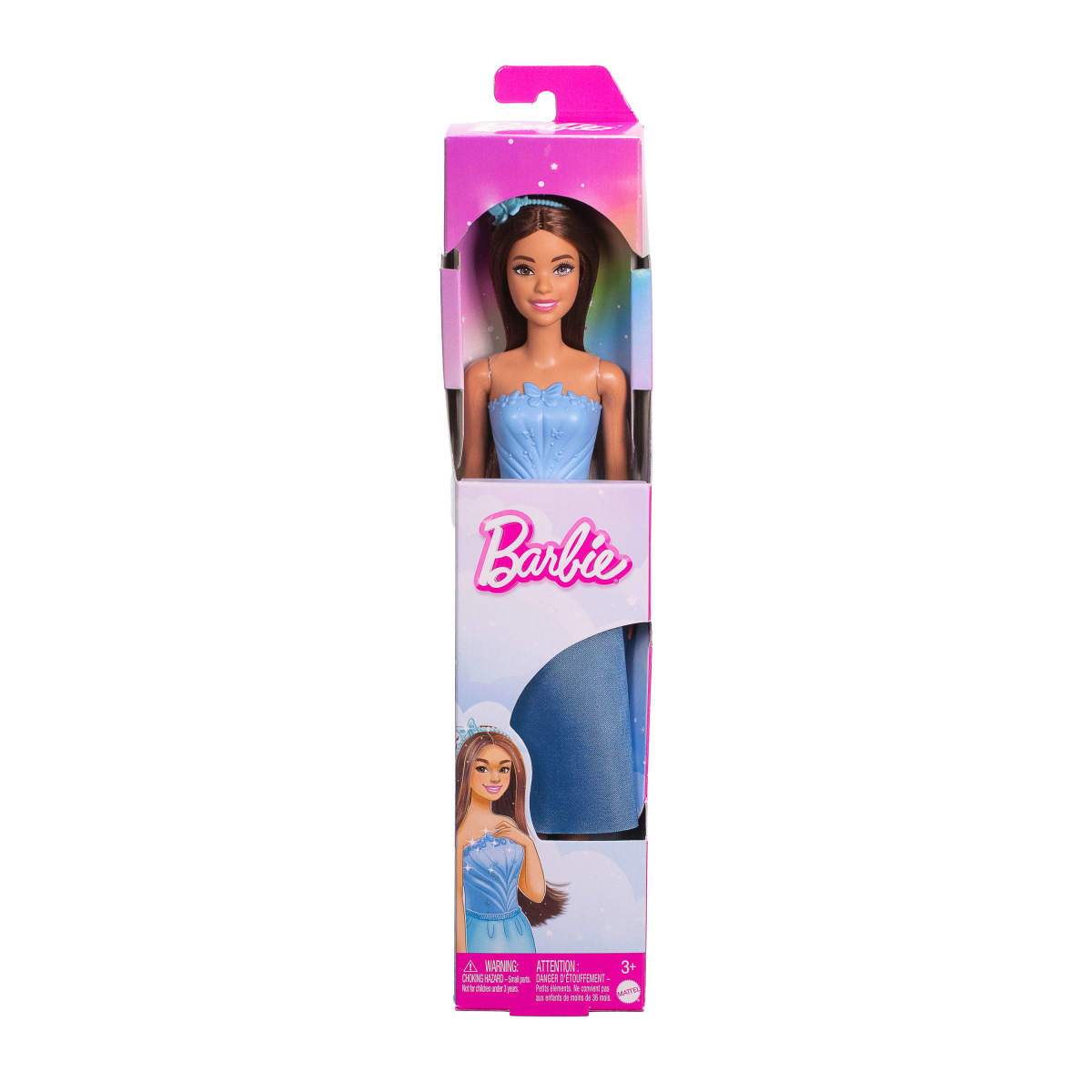 MUÑECA BARBIE ROYAL REFRESH VESTIDO CELESTE Y ACCESORIOS - 3