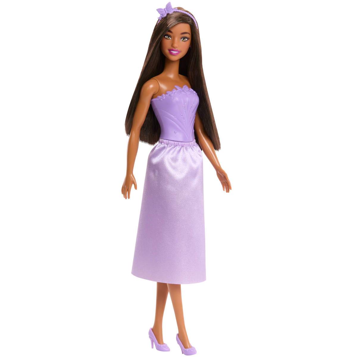 MUÑECA BARBIE ROYAL REFRESH VESTIDO MORADO Y ACCESORIOS - 1