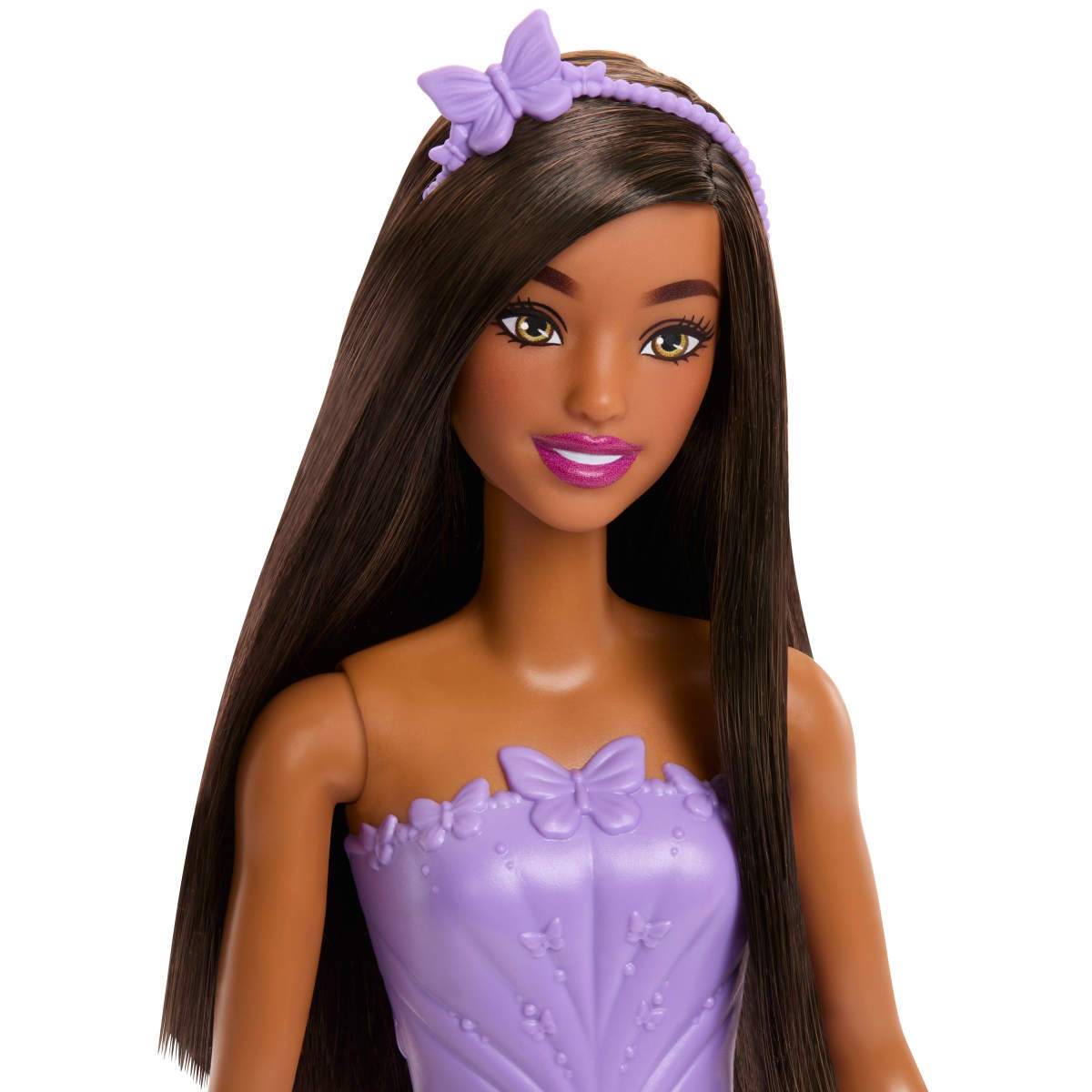 MUÑECA BARBIE ROYAL REFRESH VESTIDO MORADO Y ACCESORIOS - 2