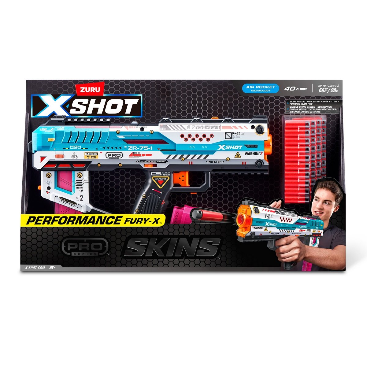 LANZADOR DE DARDOS X SHOT PRO SERIES FURY X BLASTER - 3