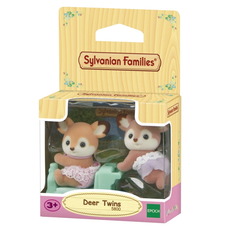 FIGURAS SYLVANIAN FAMILIES GEMELOS CIERVO COLECCION - 2