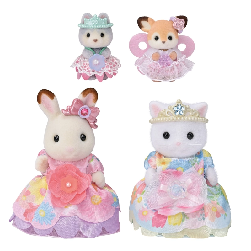 FIGURAS SYLVANIAN FAMILIES SET PRINCESAS FLORES PARA BEBE - 1