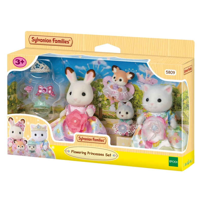 FIGURAS SYLVANIAN FAMILIES SET PRINCESAS FLORES PARA BEBE - 2