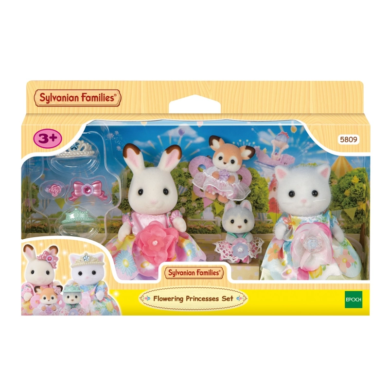 FIGURAS SYLVANIAN FAMILIES SET PRINCESAS FLORES PARA BEBE - 3