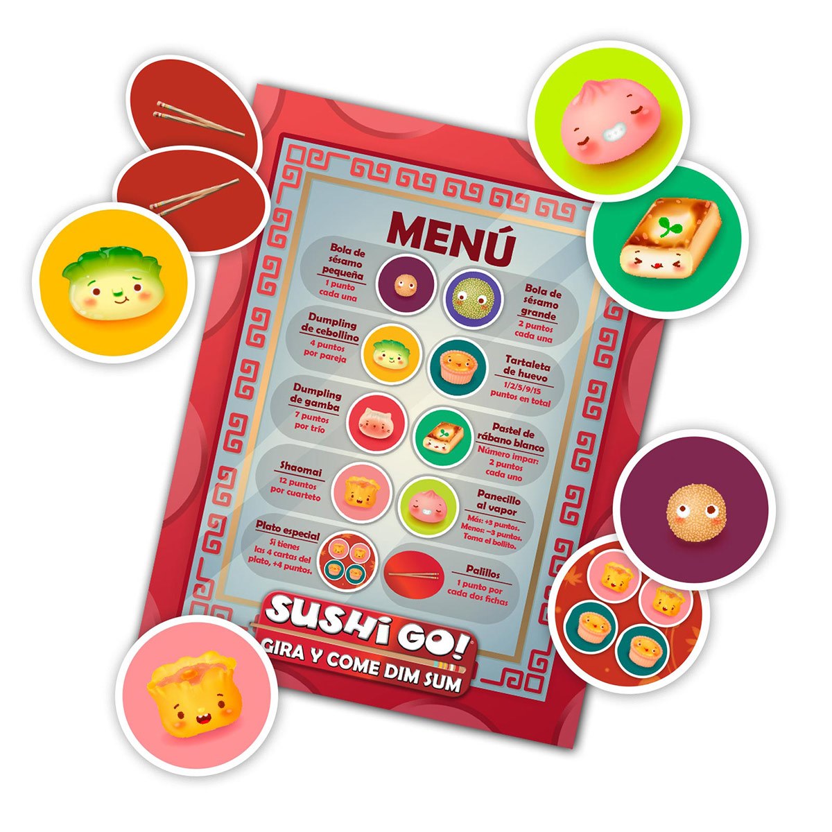 JUEGO DE MESA SUSHI GO CLASICO CARTAS - 5