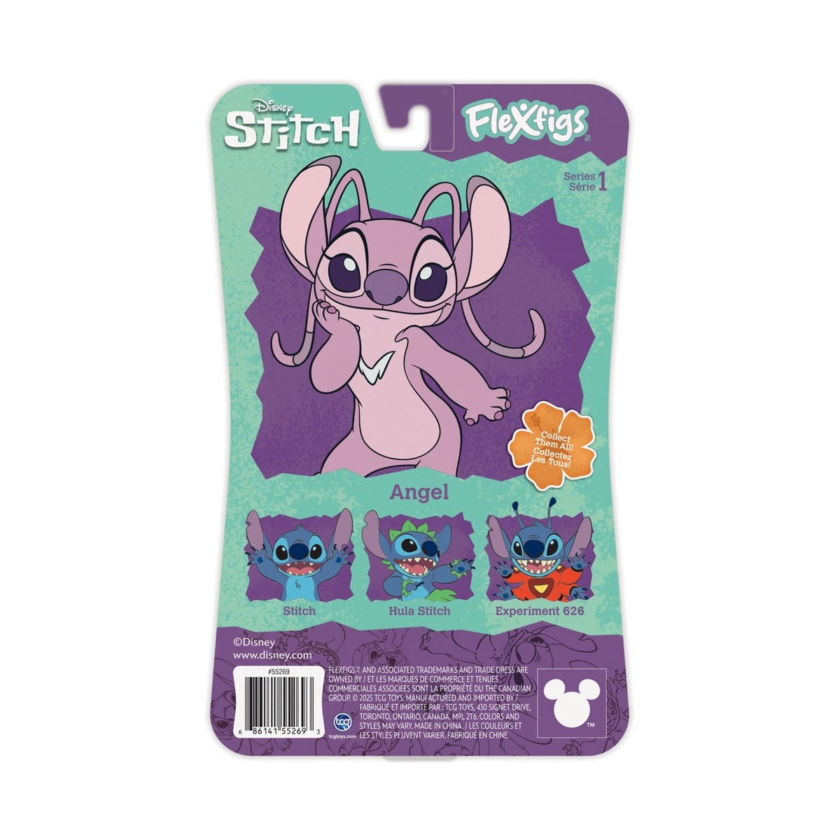 FIGURA GOMA FLEXIBLE COLECCION LILO & STITCH 10 CM - ANGEL - 3