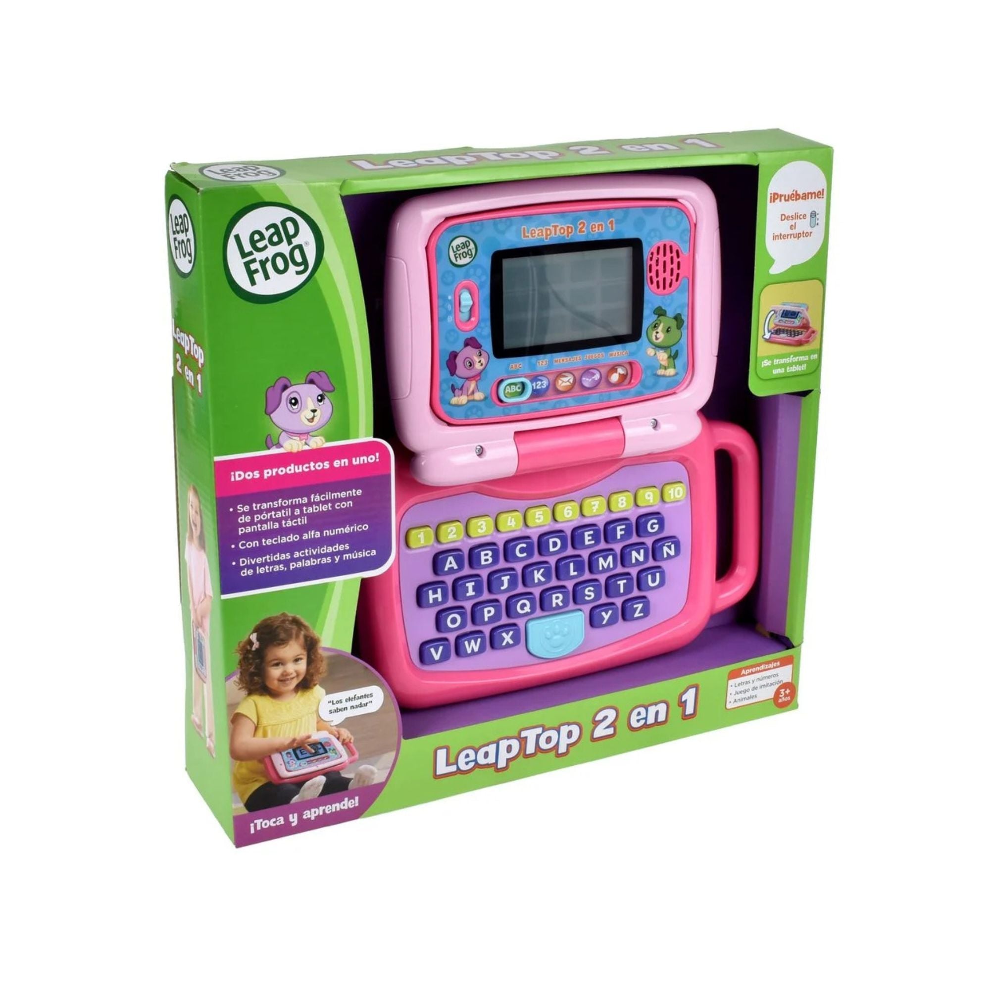 COMPUTADOR LEAPFROG 2 EN 1 ROSADO - 2