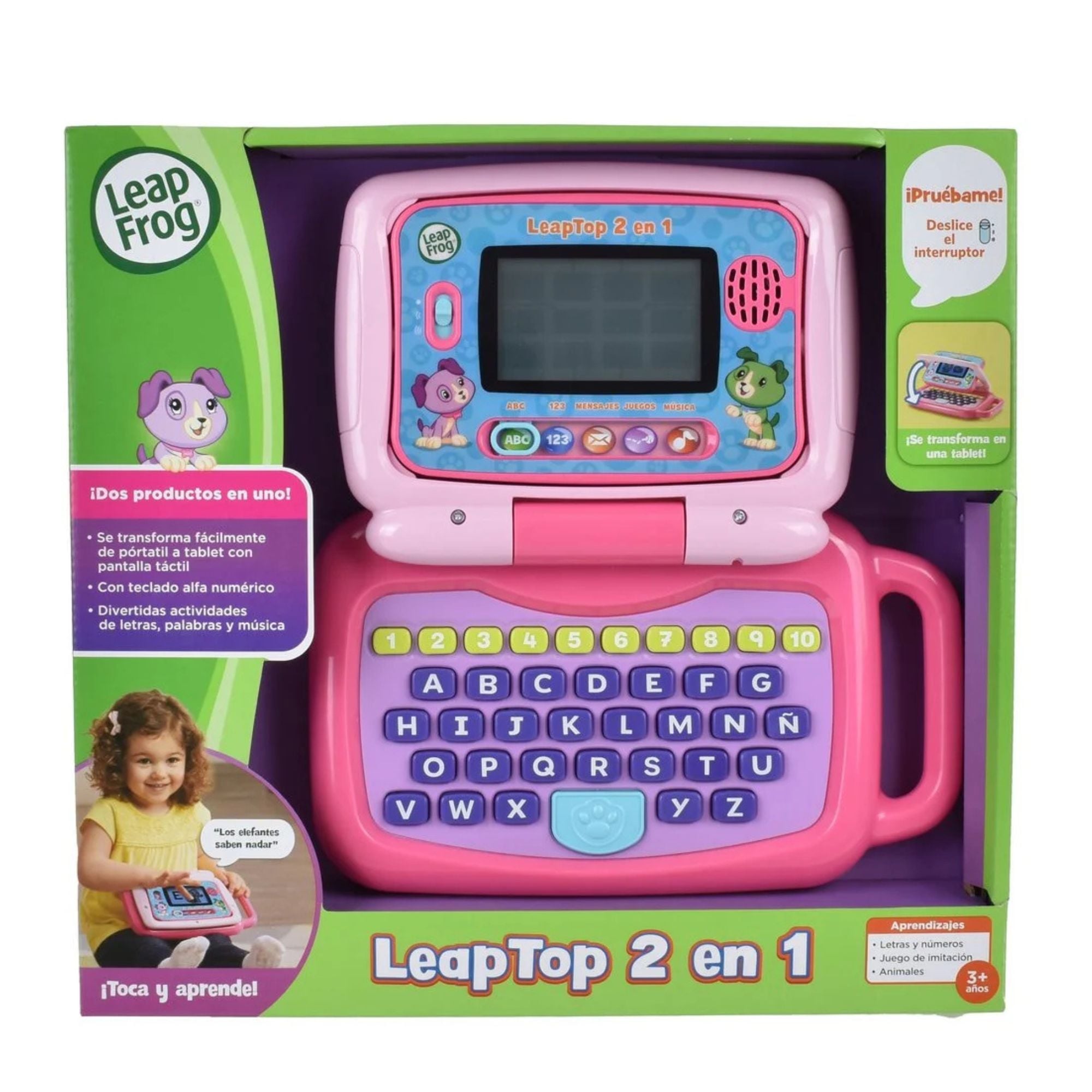 COMPUTADOR LEAPFROG 2 EN 1 ROSADO - 3
