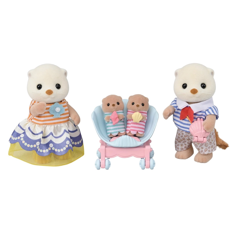 FIGURAS SYLVANIAN FAMILIES COLECCION FAMILIA NUTRIA MARINA - 1