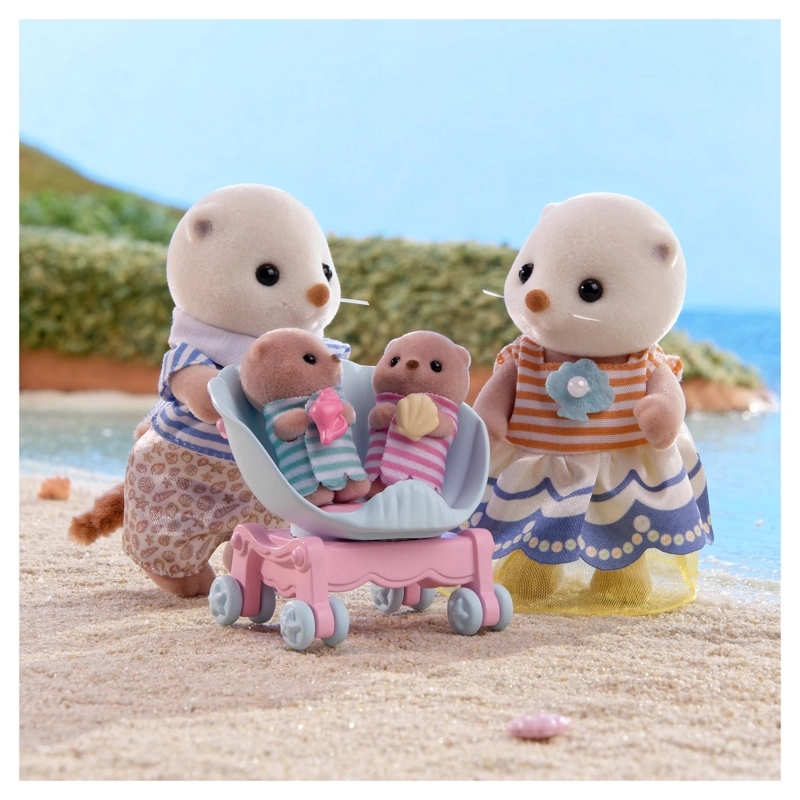 FIGURAS SYLVANIAN FAMILIES COLECCION FAMILIA NUTRIA MARINA - 4