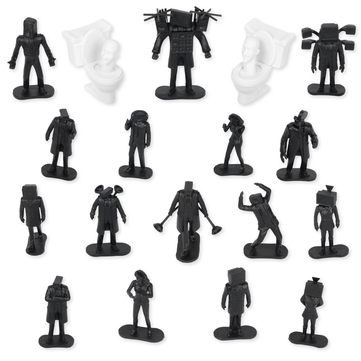 FIGURAS COLECCIONABLES SKIBIDI CUBO BATALLA 20 PERSONAJES - 1
