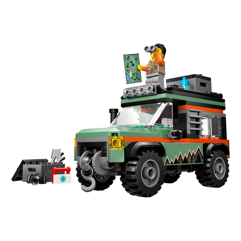 BLOQUES LEGO CITY TODOTERRENO 4X4 221 PIEZAS CONSTRUCCION - 1