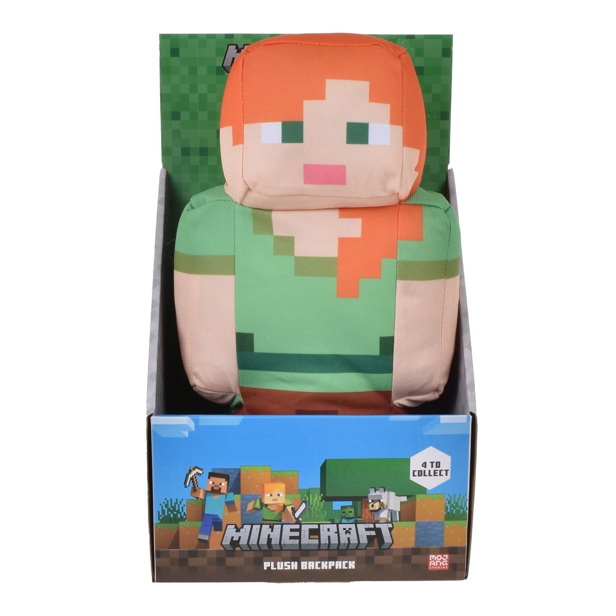 MOCHILA PELUCHE MINECRAFT 30 CM DISEÑO ADORABLE - 3