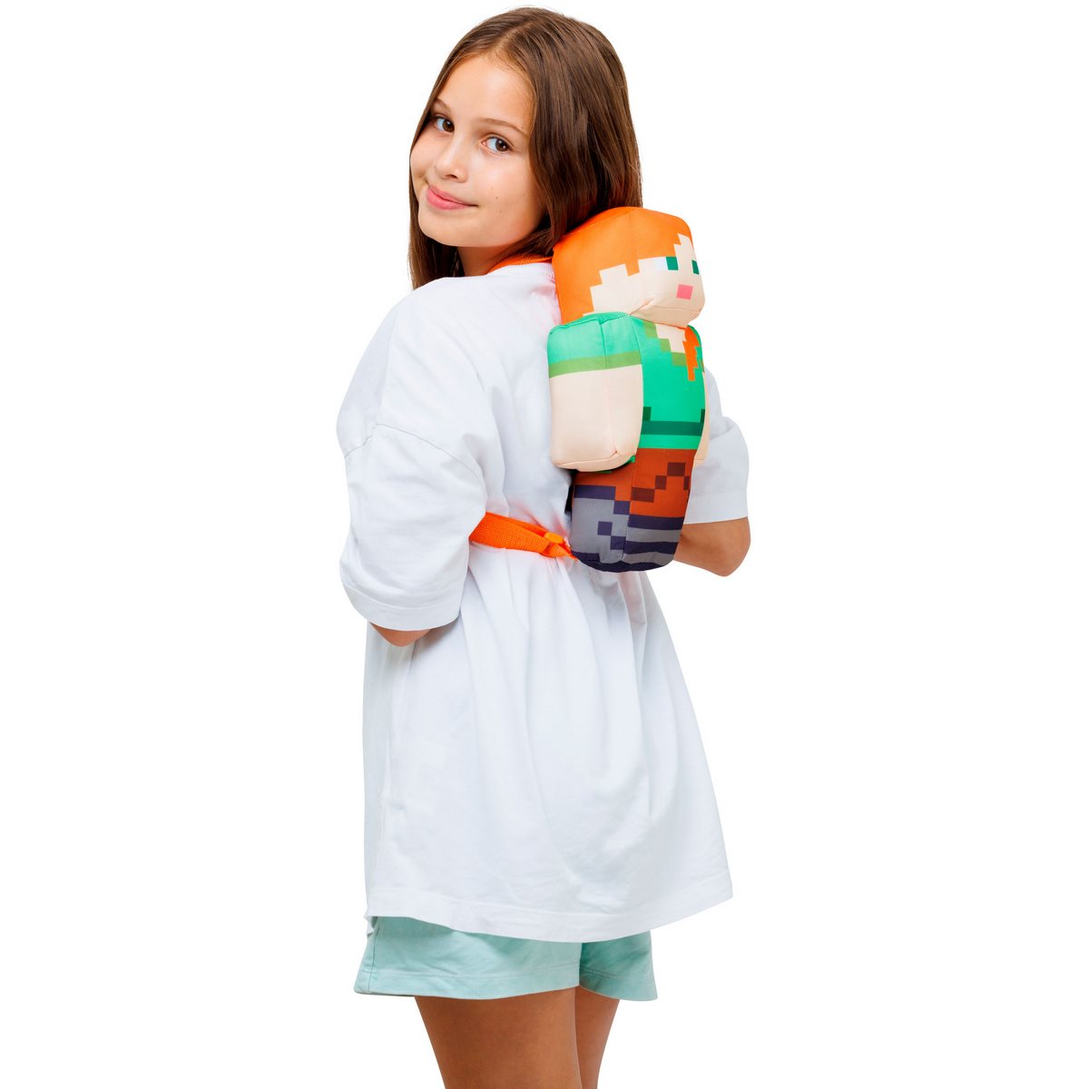MOCHILA PELUCHE MINECRAFT 30 CM DISEÑO ADORABLE - 6