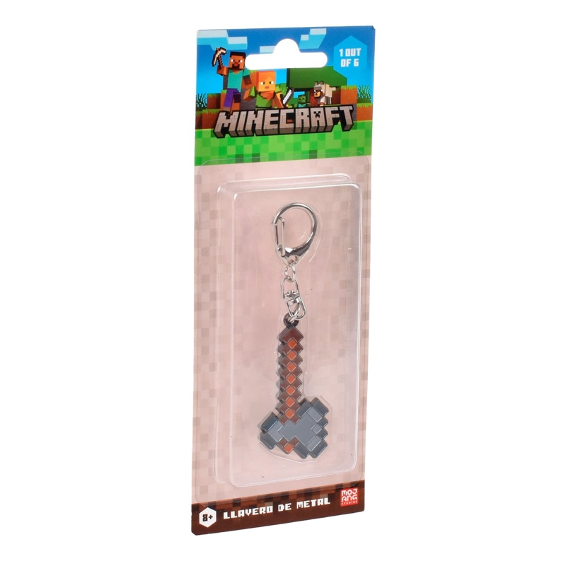 LLAVERO METALICO MINECRAFT COLECCION HACHA - 2