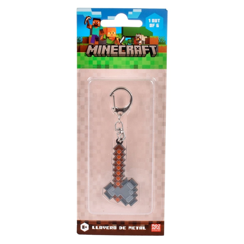 LLAVERO METALICO MINECRAFT COLECCION HACHA - 3
