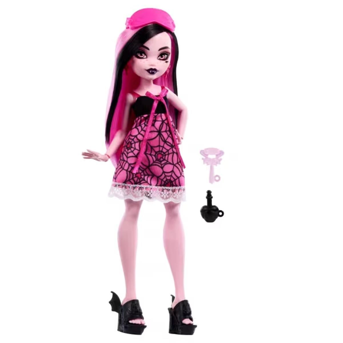 MUÑECA MONSTER HIGH PIJAMA DRACULAURA CON ACCESORIOS - 1