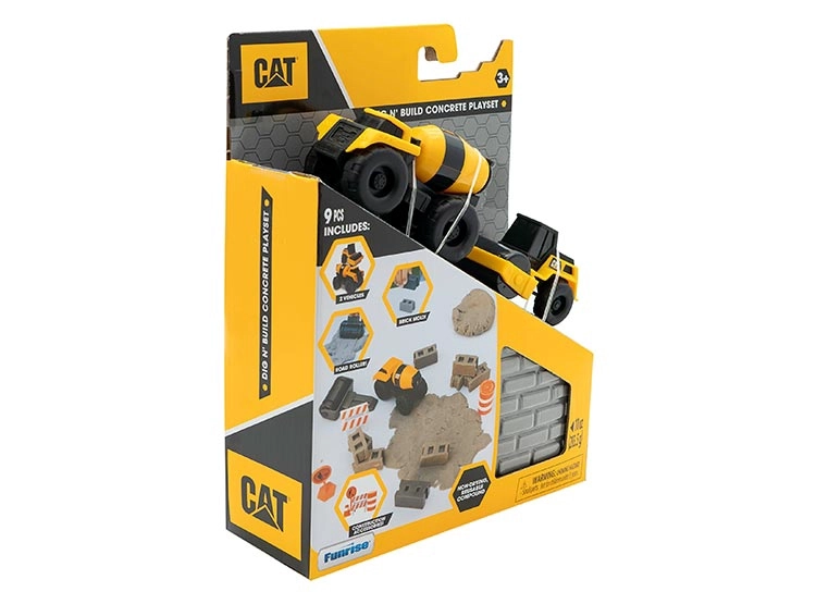 SET DE VEHICULOS CAT 9 PIEZAS CONSTRUCCION CONCRETO - 2