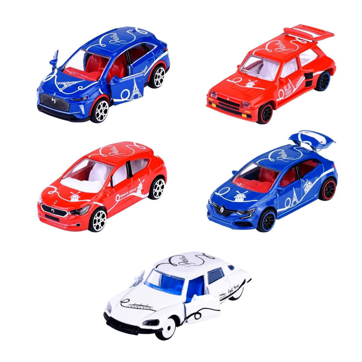 VEHICULOS MAJORETTE COLECCION 5 PIEZAS FRENCH TOUCH - 1