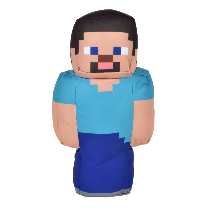 MOCHILA PELUCHE MINECRAFT 30 CM DISEÑO STEVE - 1